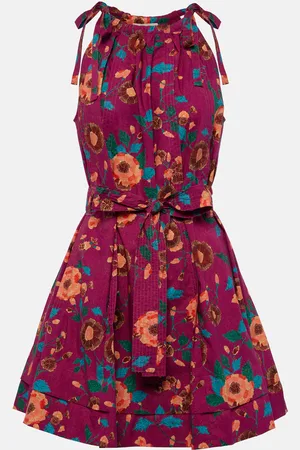 ULLA JOHNSON Bedrucktes Minikleid Brienne aus Baumwolle