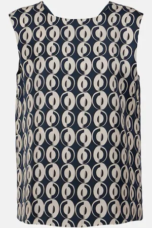 Max Mara Bedrucktes Top Timetop aus Seide