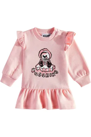 Moschino Baby Kleid Teddy Bear aus Baumwolle