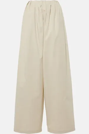 Maison Margiela Weite High-Rise-Hose aus Baumwolle