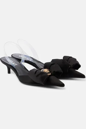 VERSACE Slingback-Pumps Alia 45 aus Satin
