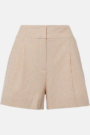 VERONICA BEARD High-Rise Shorts Haina aus Seersucker