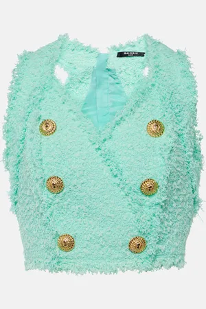 Balmain Top aus Tweed