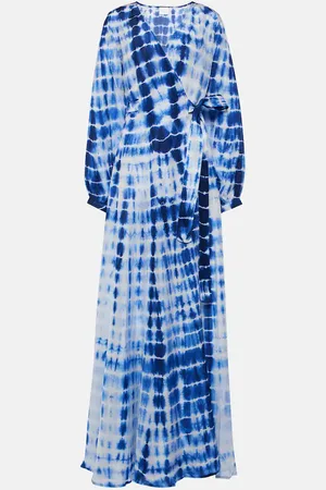 ANNA KOSTUROVA Wickelkleid aus Seiden-Twill