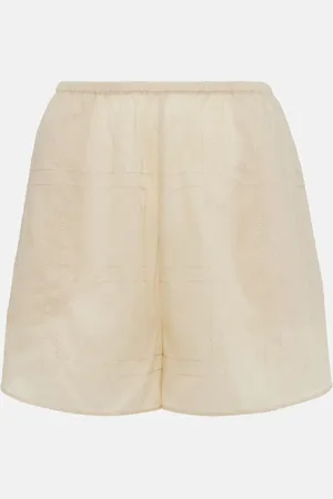 Totême Shorts Monogram aus einem Baumwollgemisch