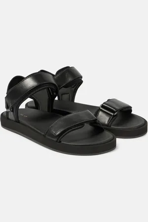 The Row Sandalen Hook-And-Loop aus Leder