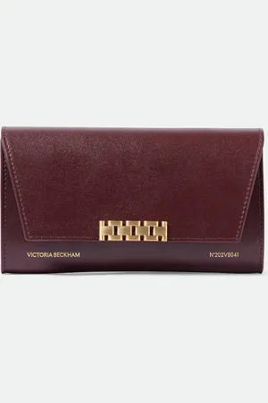 Victoria Beckham Portemonnaie mit Kettenriemen aus Leder