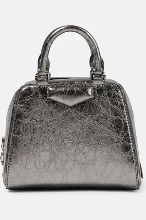 Givenchy Tote Antigona Cube Nano aus Metallic-Leder