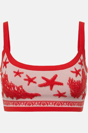 VERSACE Cropped-Top aus einem Baumwollgemisch