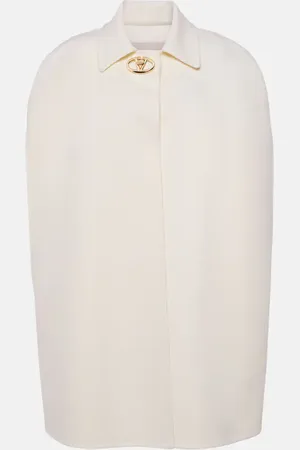 VALENTINO Cape VLogo Locker aus Wolle und Kaschmir