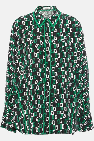 Diane von Furstenberg Bedrucktes Hemd Alona aus Crêpe
