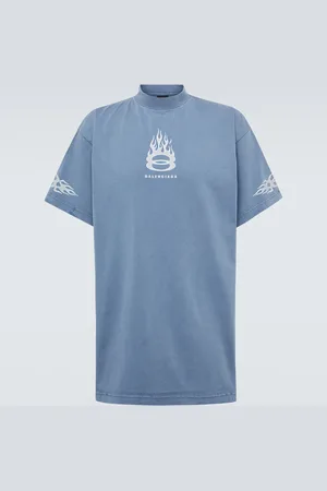 Balenciaga T-Shirt Burning Unity aus Baumwoll-Jersey