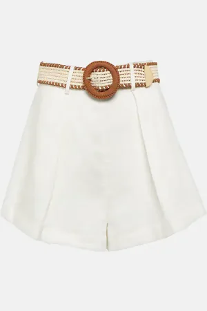 ZIMMERMANN High-Rise Shorts Halliday aus Leinen