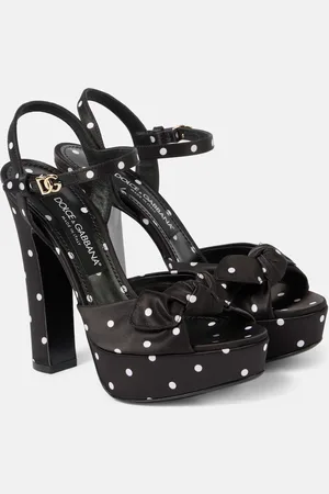 Dolce & Gabbana Plateausandalen aus Satin