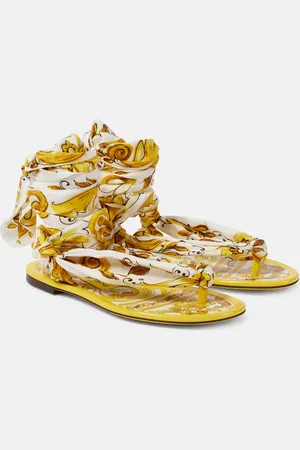 Dolce & Gabbana Sandalen aus Seiden-Twill