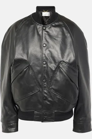 Victoria Beckham Collegejacke aus Leder
