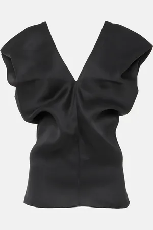 Khaite Top Ami aus Seidensatin