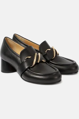 Proenza Schouler Verzierte Loafer-Pumps aus Leder
