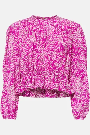 Isabel Marant Bedrucktes Top Gelina aus einem Seidengemisch