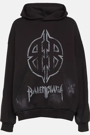 Balenciaga Hoodie Metal BB aus Baumwolle