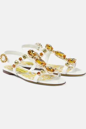 Dolce & Gabbana Verzierte Sandalen Majolica aus Lackleder