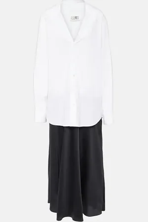 Maison Margiela Midikleid aus Baumwolle