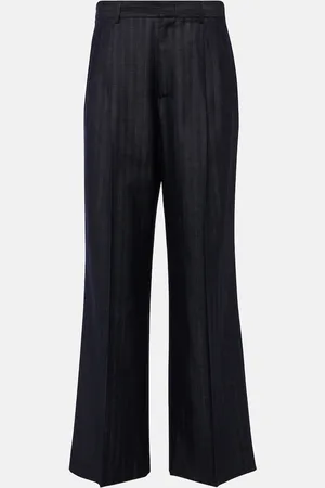 Etro Weite Hose aus einem Wollgemisch
