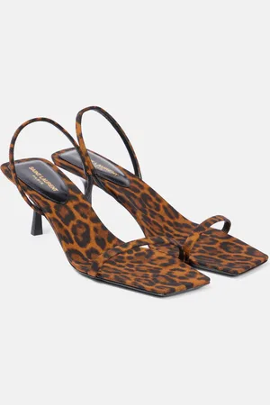 Saint Laurent Slingback-Sandalen Jaspe 55