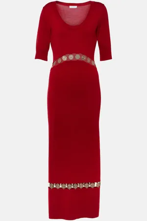 Paco rabanne Maxikleid aus einem Wollgemisch