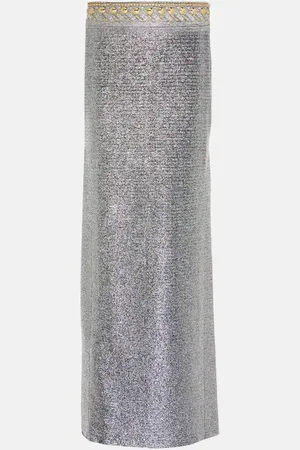 Paco rabanne Verzierter Maxirock