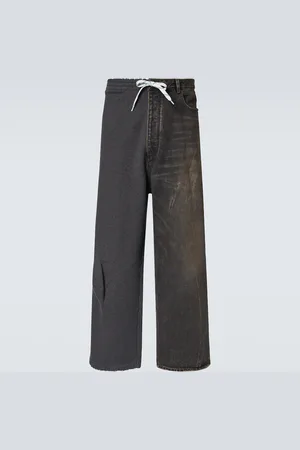 Balenciaga Mid-Rise Wide-Leg Jeans