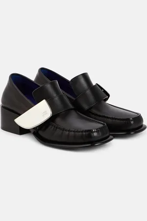 Burberry Verzierte Loafer-Pumps aus Leder