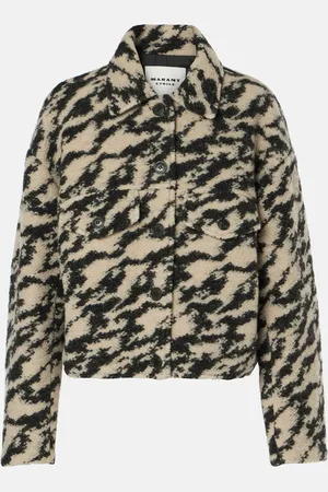 Marant Etoile Bedruckte Jacke Ferida aus einem Wollgemisch