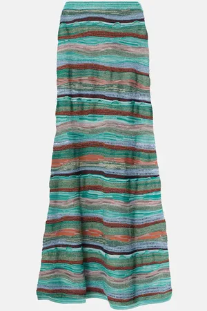 ULLA JOHNSON Midirock Rosen aus Strick