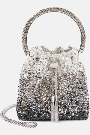 Jimmy Choo Bucket-Bag Bon Bon mit Kristallen