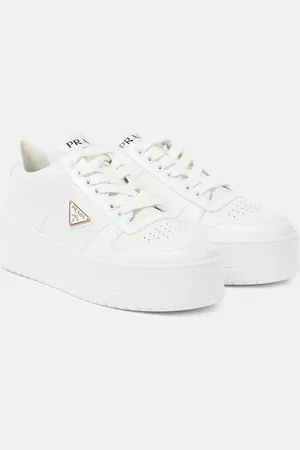 Prada Plateau-Sneakers Downtown Bold aus Leder