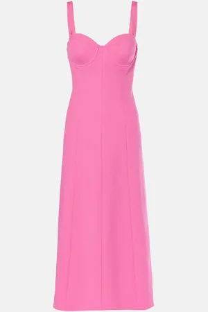 Carolina Herrera Bustier-Kleid aus einem Wollgemisch