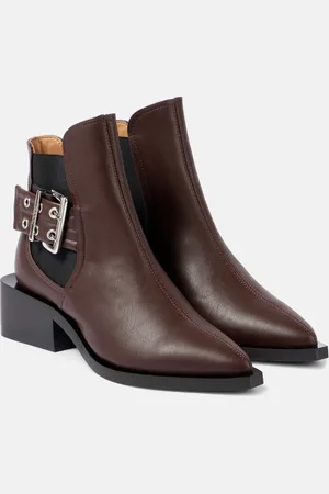 Ganni Chelsea Boots aus Lederimitat
