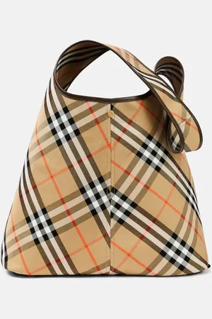 Burberry Tote Check Small aus Canvas