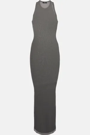 WARDROBE.NYC Maxikleid aus Baumwolle
