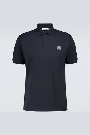 Stone Island Polohemd Compass aus Baumwoll-Piqué