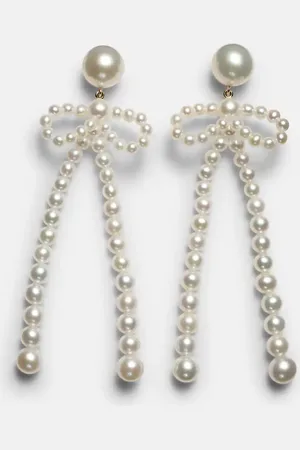 SOPHIE BILLE BRAHE Ohrringe Rosette de Perles aus Süßwasserperlen mit 14kt Gelbgold
