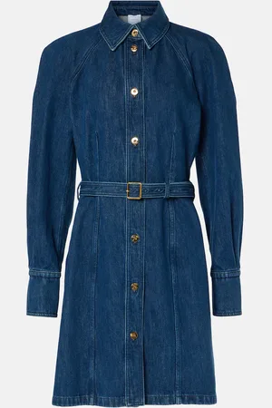 Patou Hemdblusenkleid aus Denim