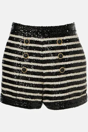 Balmain Shorts mit Pailletten