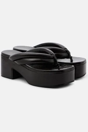 DRIES VAN NOTEN Plateausandalen aus Leder