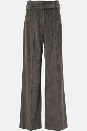 Brunello Cucinelli High-Rise-Hose aus Baumwolle
