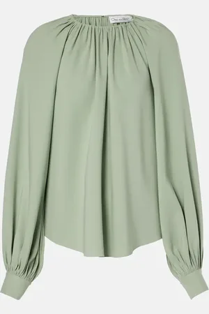 Oscar de la Renta Bluse aus Georgette