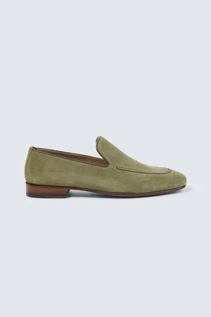 Manolo Blahnik Slip-Ons Truro aus Veloursleder