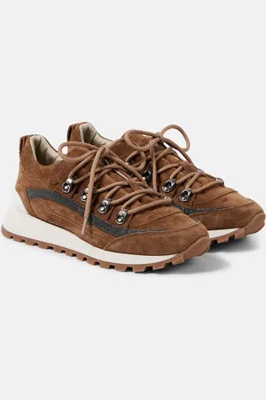 Brunello Cucinelli Sneakers Monili aus Veloursleder
