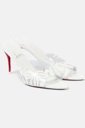 Christian Louboutin Pantoletten Apostropha 80 mit Leder